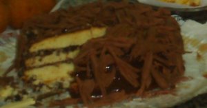 Bolo de ameixa aberto